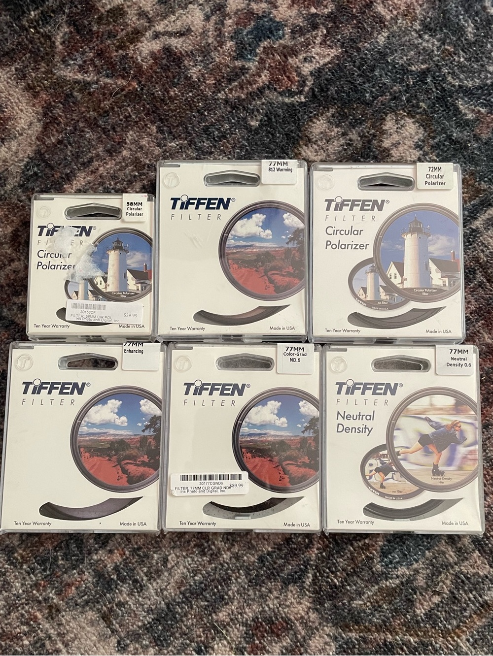 Tiffen lens filter set